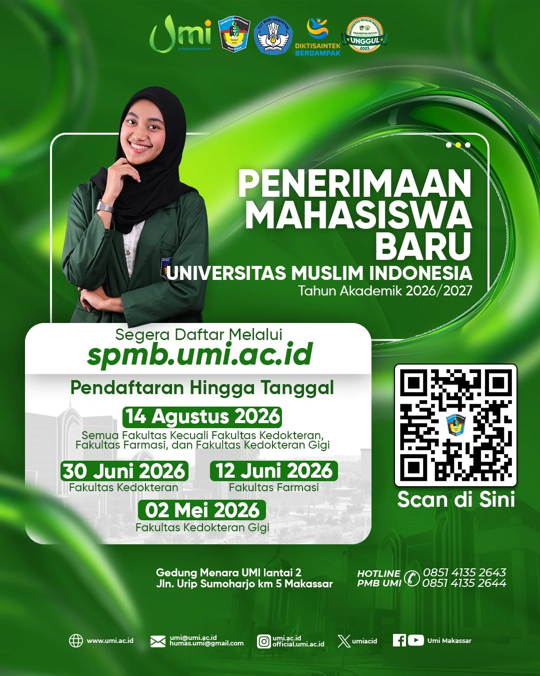 Penerimaan Mahasiswa Baru UMI 2026/2027